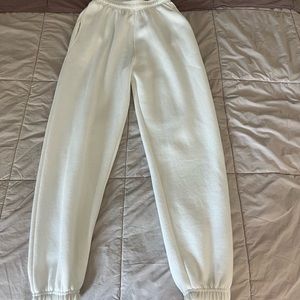 White oversized sweatpants/ joggers